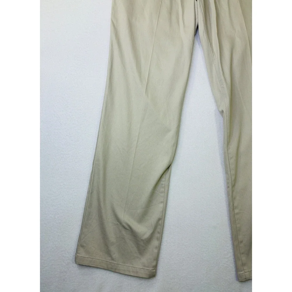 Dockers Mens Khaki Chino Pants Tan Straight Leg Stretch 32x32 Cotton Blend